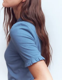 T-shirt volanté ultra-doux