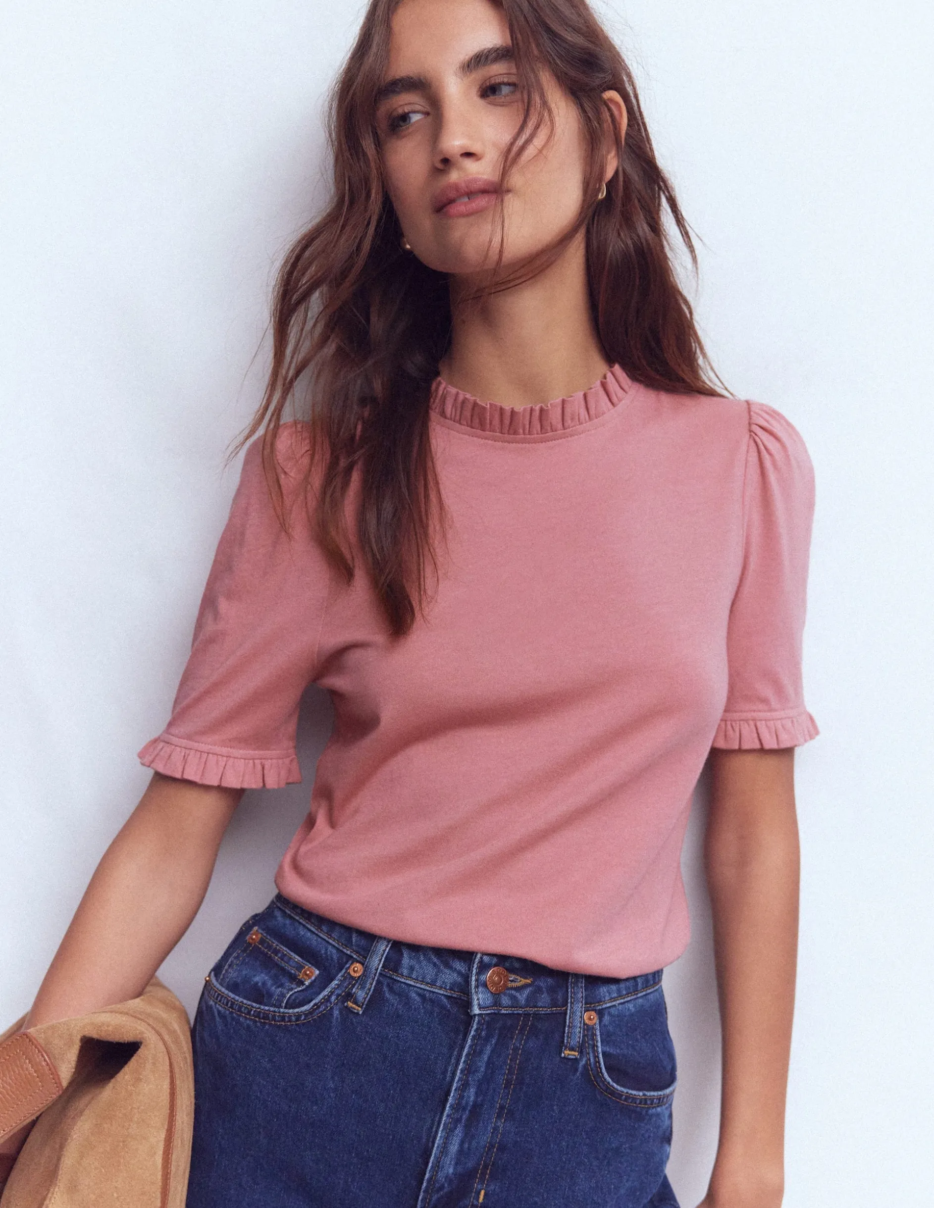 T-shirt volanté ultra-doux