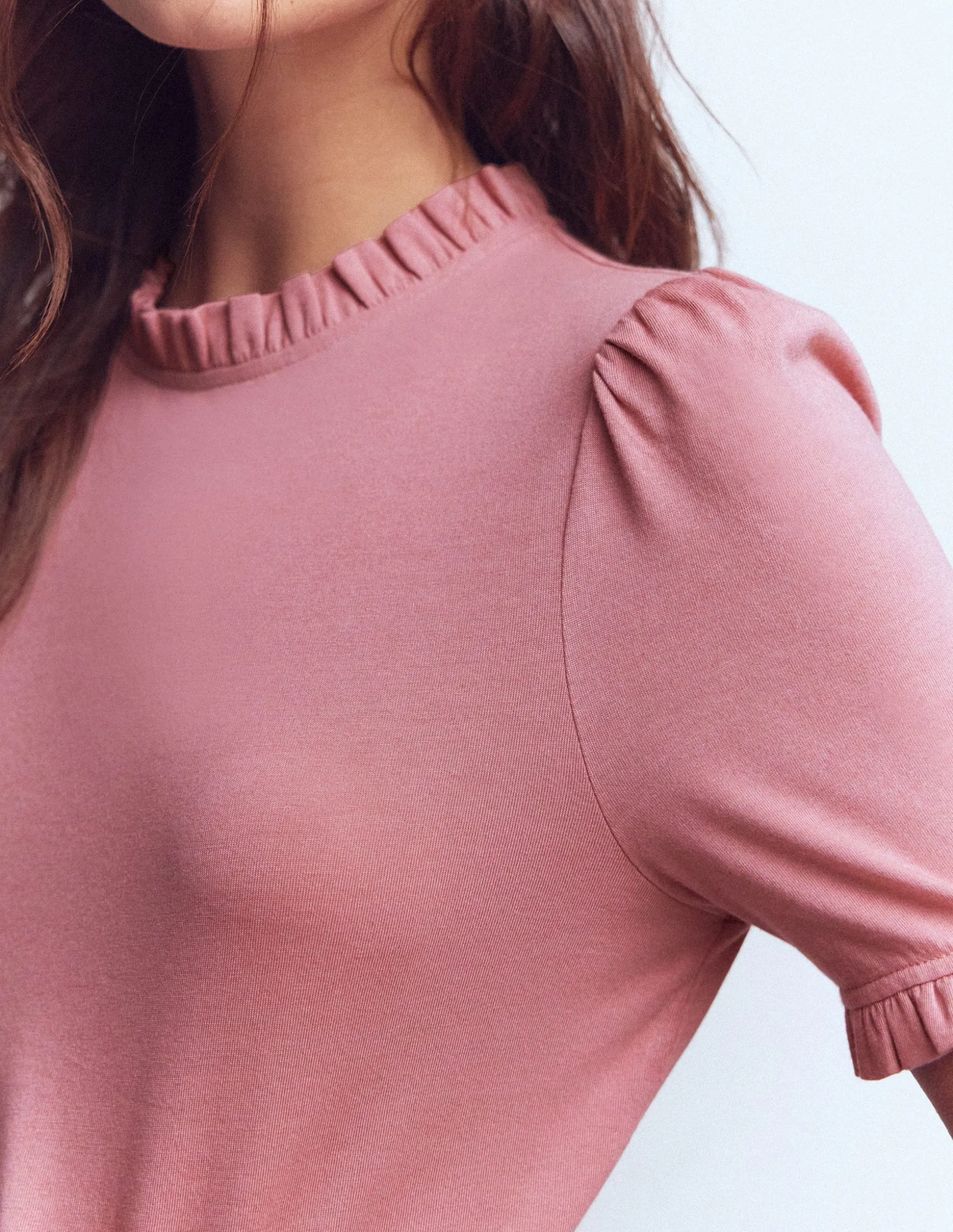 T-shirt volanté ultra-doux