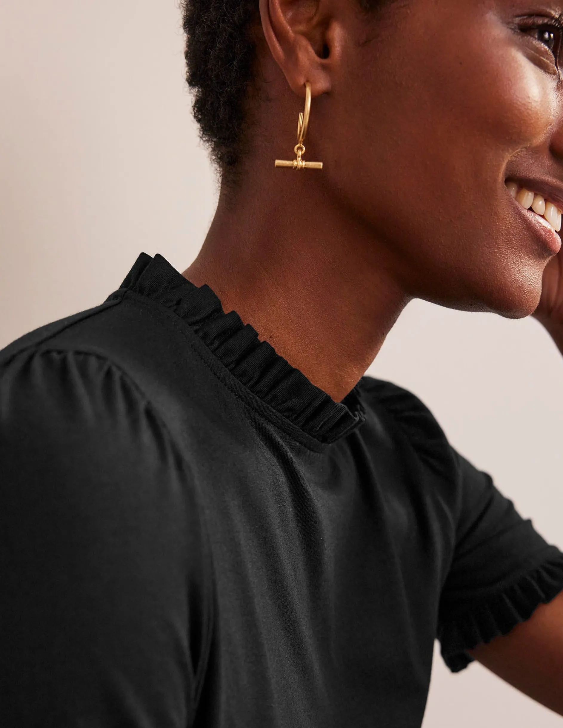 T-shirt volanté ultra-doux