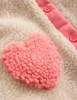 Veste à col en borg fille