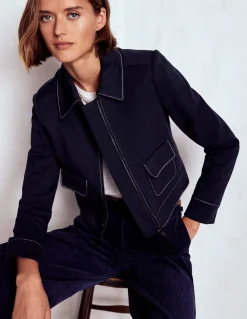 Veste avec poches plaquées zippées