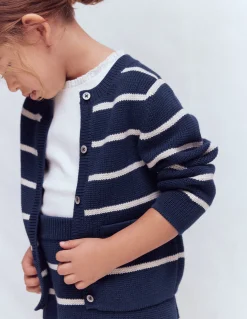 Veste col rond en maille