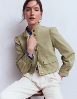 Veste en jean avec surpiqûres