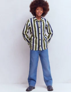 Veste style vêtement de travail en toile