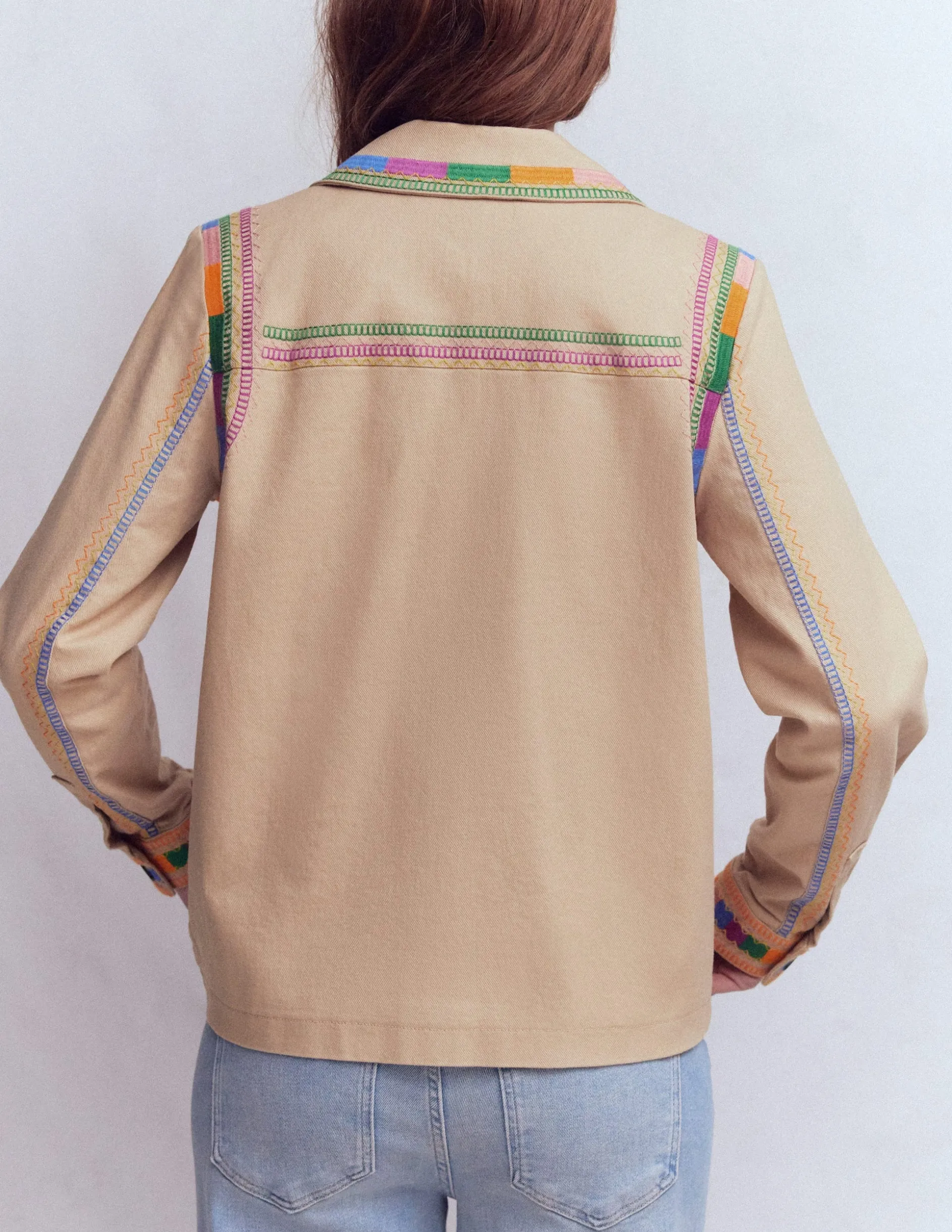 Veste utilitaire brodée